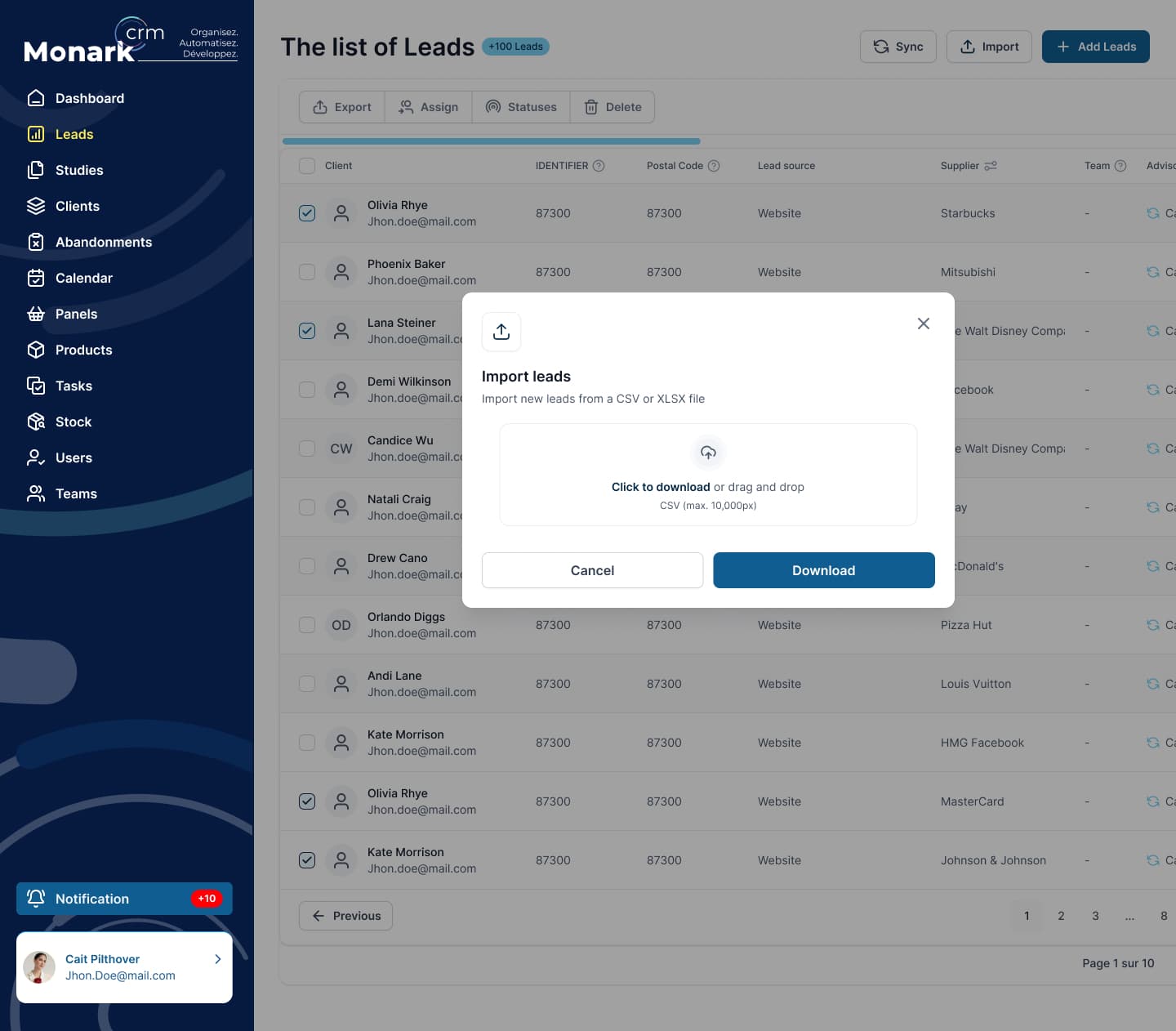 Import Leads